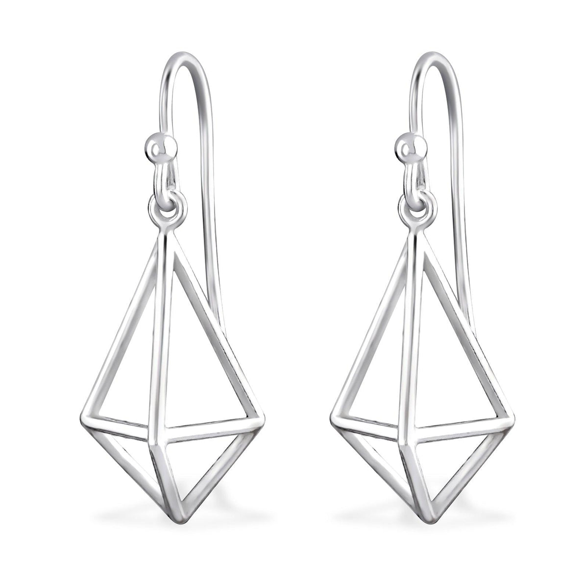 Hopeiset korvakorut, MINIMALISM/Diamond