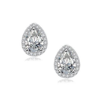 Kristallikorvakorut, ATHENA BRIDAL JEWELLERY|Dainty Teardop