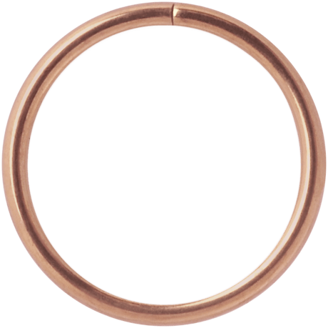 Piercing ring 1mm, Essential Flex –bendable ring made of surgical steel (rose gold)