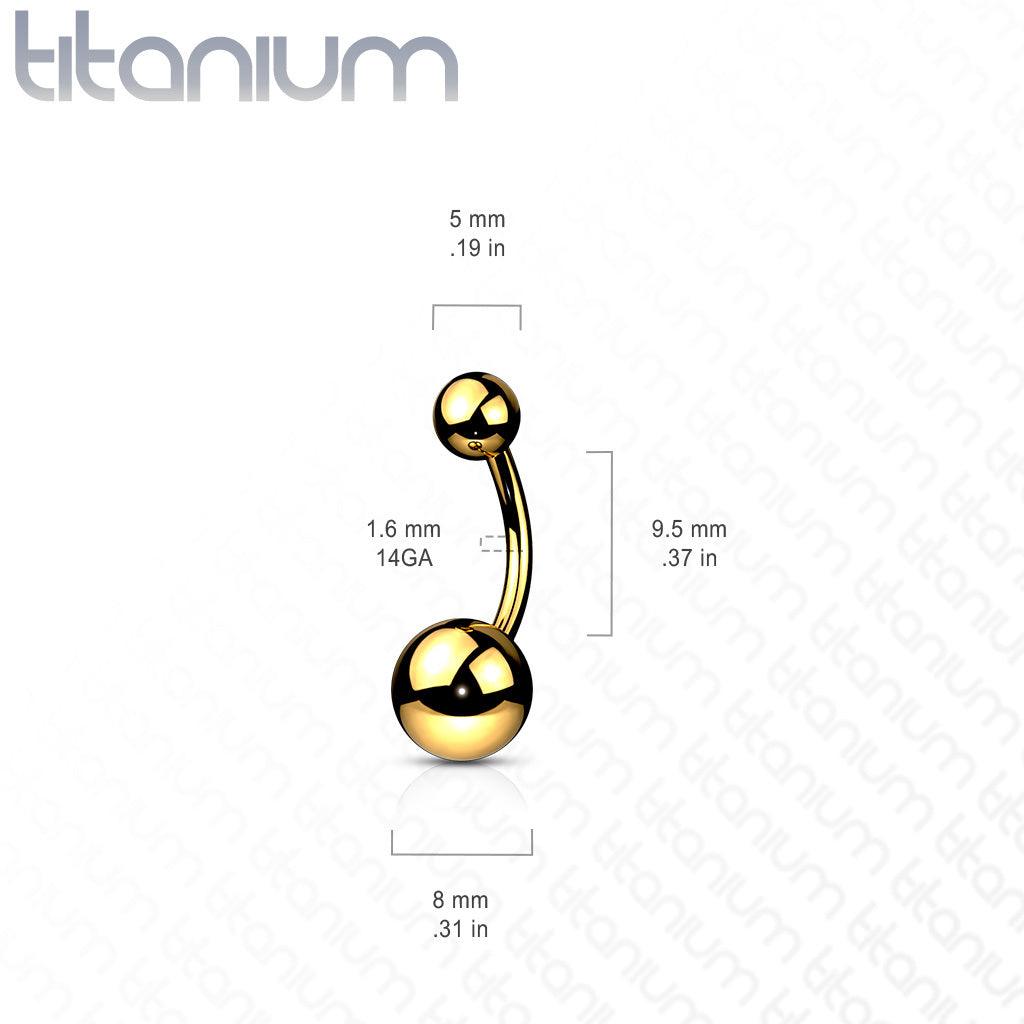 Napakoru, Implant Grade Titanium Belly Ring in Rosegold
