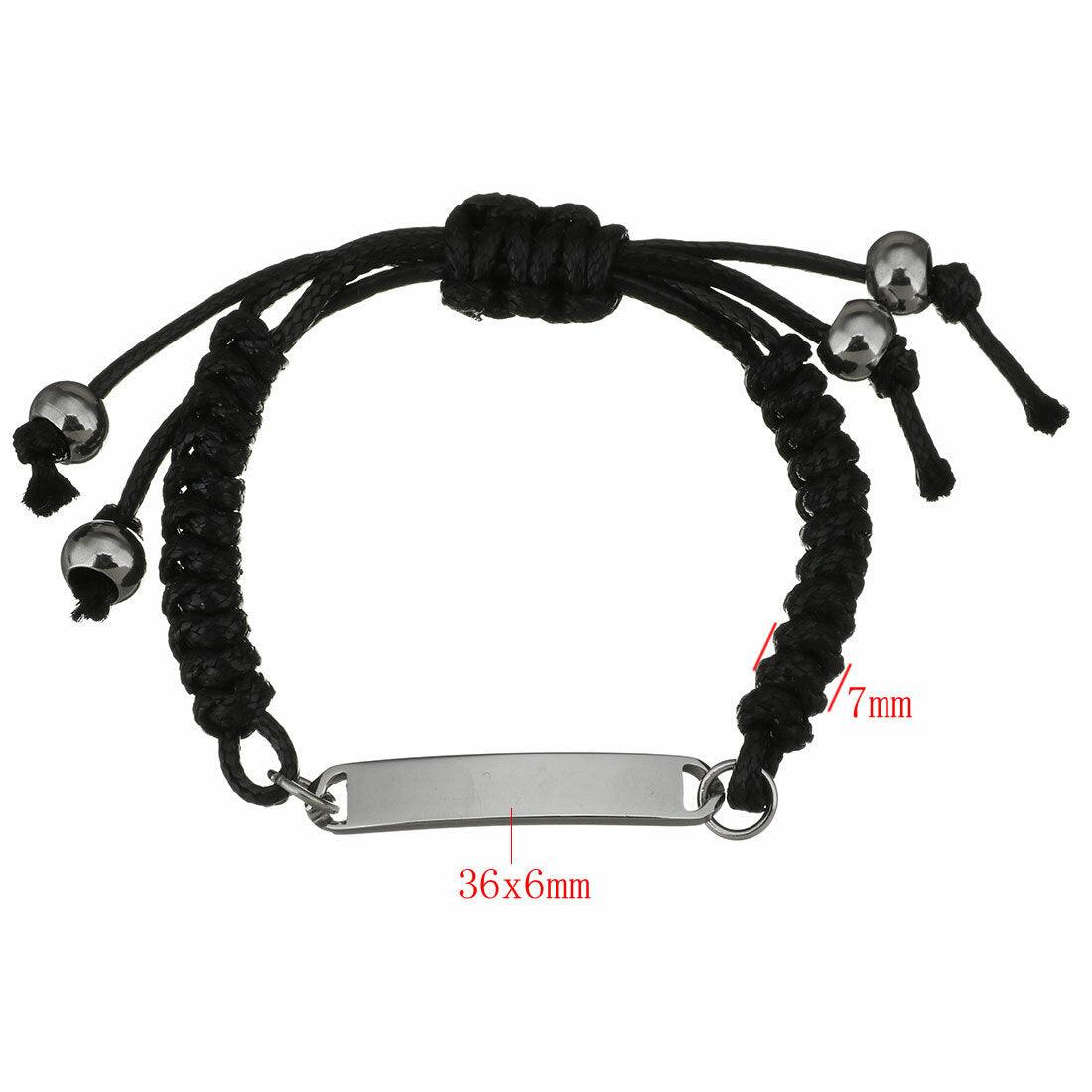 Kirurginteräksinen rannekoru, Relaxed Black Bracelet