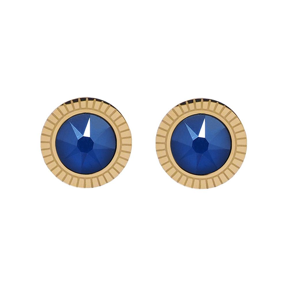 Korvakorut, BOHM PARIS|Boucles D'oreilles Miel avec cristal Royal Blue
