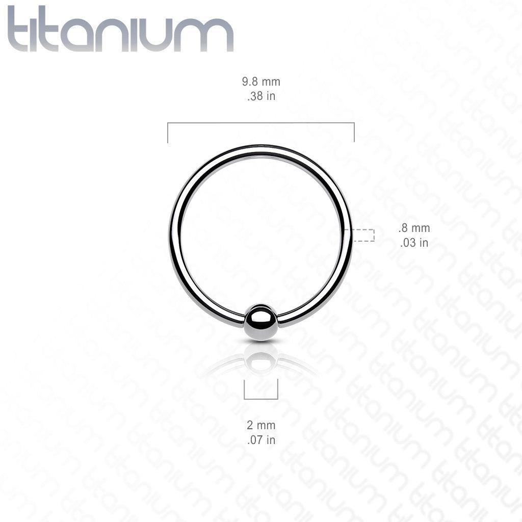 Piercing ring 0.8mm, Implant Grade Titanium Bendable Ring in Rosegold