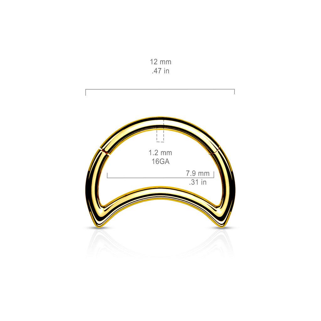 Lävistysrengas, Surgical Steel Crescent Moon
