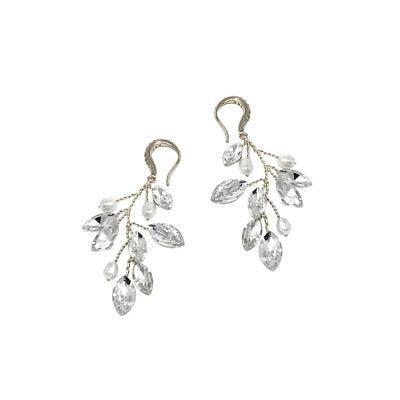 Kristallikorvakorut, ATHENA BRIDAL|Natural Pearl Twine Earrings