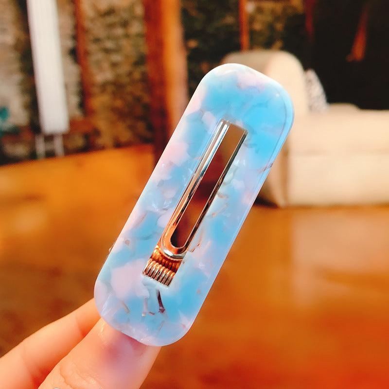 Hair clip|SUGAR SUGAR, Seashell Shimmer Hairclip in Light Blue & Pink