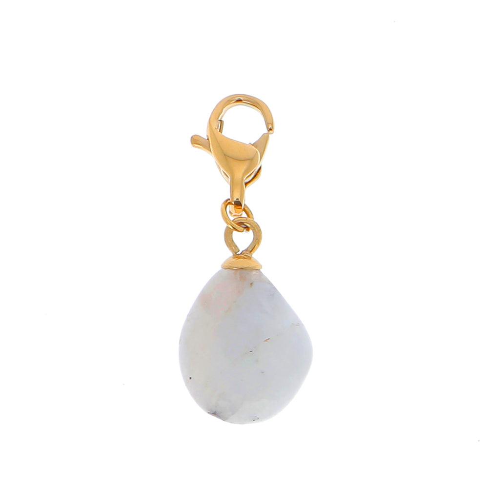 Maskotti/riipus, BOHM PARIS|Lockie Charm Naturelle agathe blanche