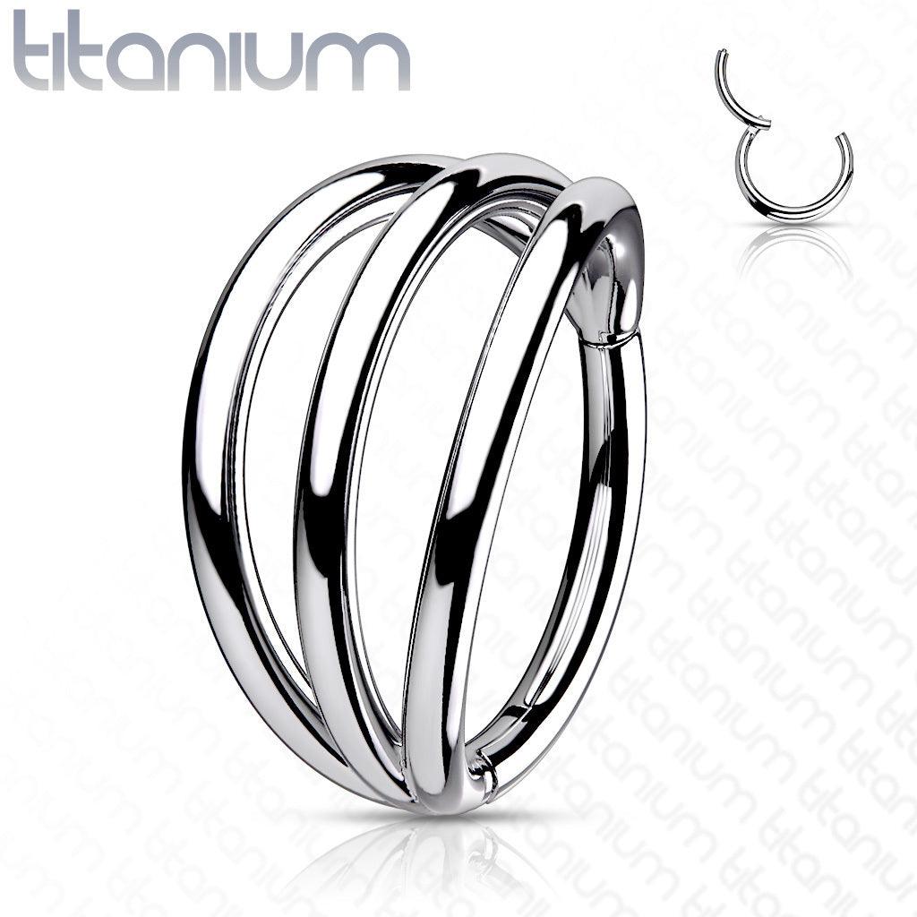 Lävistysrengas, Titanium Triple Hoops -kolmikerroksinen titaanirengas