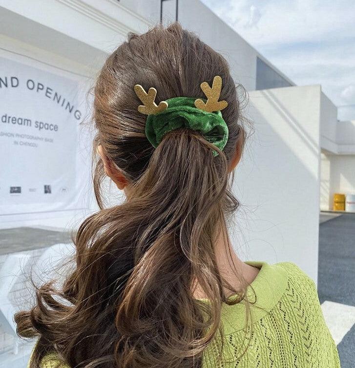 Donitsi/Scrunchie|SUGAR SUGAR, Christmas Reindeer in Green