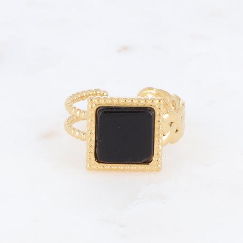 Sormus, BOHM PARIS|Bague Maude -dorée avec onyx