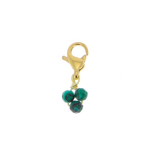 Maskotti/riipus, BOHM PARIS|Lockie Charm Ronan -malachite