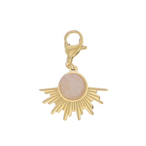 Maskotti/riipus, BOHM PARIS|Lockie Charm Tessaya -agate rose