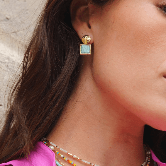 Korvakorut, BOHM PARIS|Boucles Maude -sable bleu
