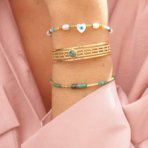 Rannekoru, BOHM PARIS|Bracelet Elody -agate noire