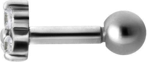 PREMIUM COLLECTION|Siro kolmekivinen barbell (hopea)