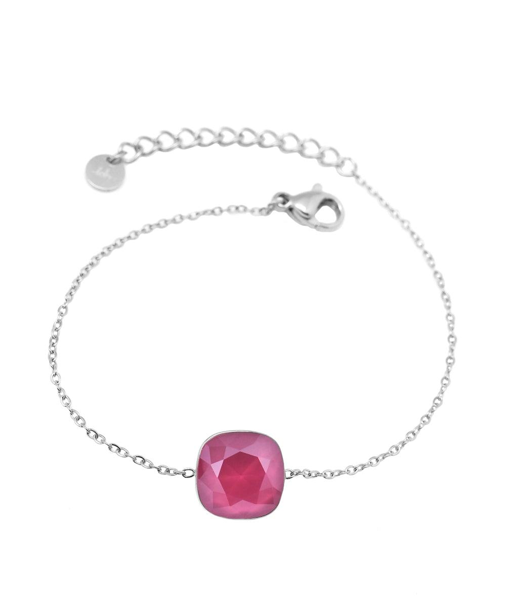 Rannekoru, BOHM PARIS|Bracelet Bea -ruusunpunainen/hopea