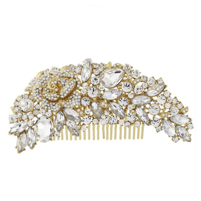 Hiuskoru, ATHENA BRIDAL|Annabelle -kultainen romanttinen hiuskampa