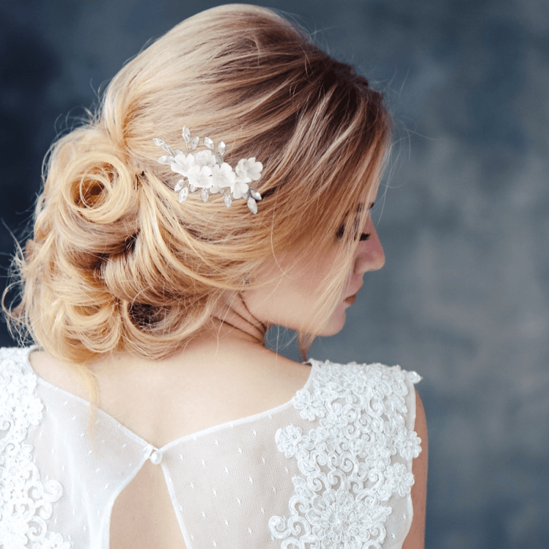 Hiuskoru, ATHENA BRIDAL|Floral Beauty Comb -kultainen kukkahiuskampa