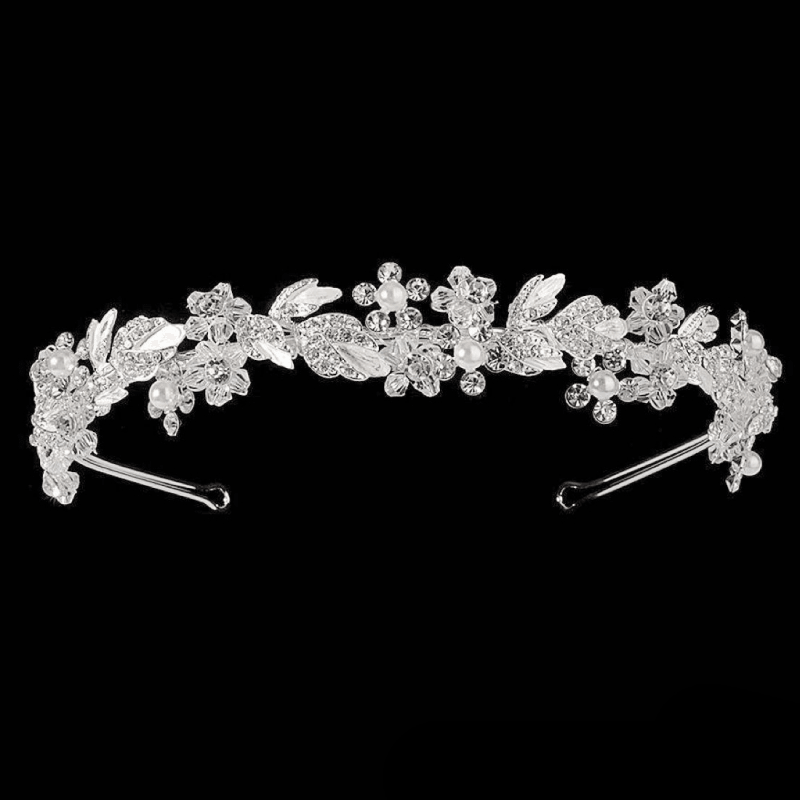 Hair accessory, ATHENA BRIDAL|Philippa Headband -silver-colored party headband