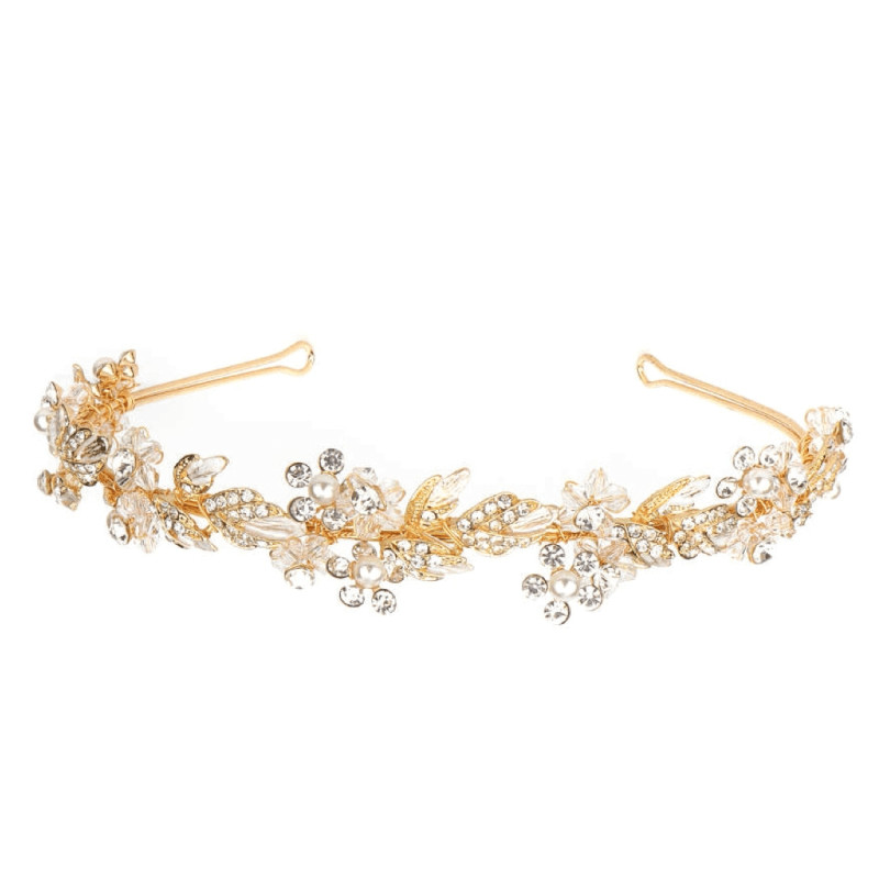 Hiuskoru, ATHENA BRIDAL|Philippa Headband -kullanvärinen juhlapanta