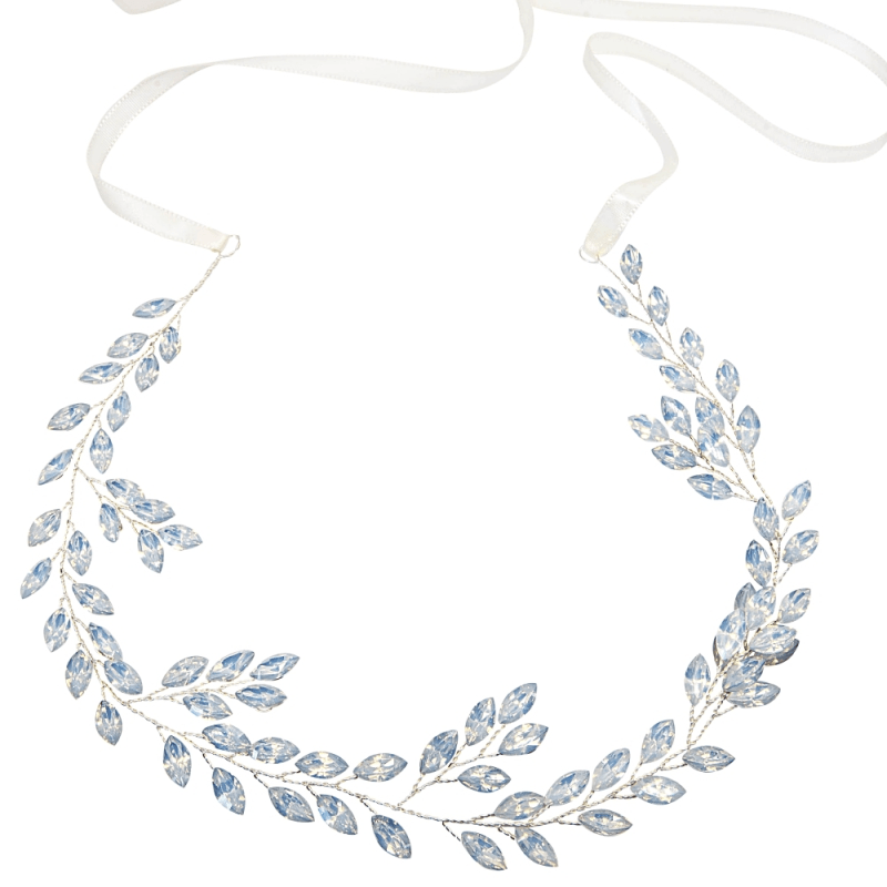 Hair ornament, ATHENA BRIDAL|Blue Sparkle Vine -light blue hair ornament