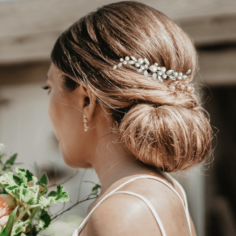 Hiuskoru, ATHENA BRIDAL | Chic Pearl Pin -hopeinen helmihiuskoriste