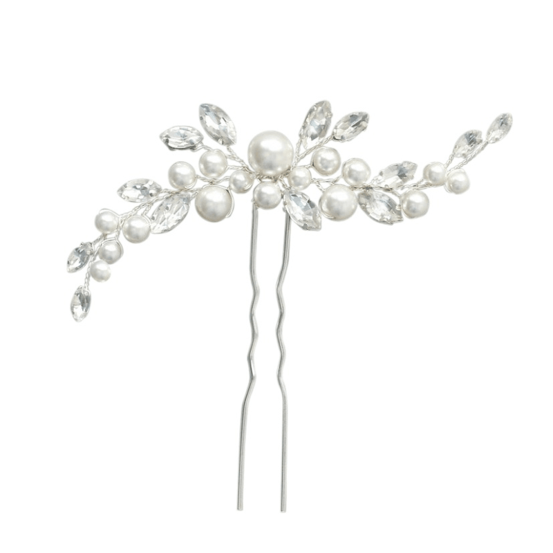 Hiuskoru, ATHENA BRIDAL | Chic Pearl Pin -hopeinen helmihiuskoriste