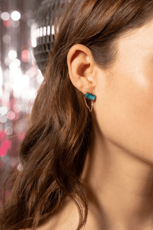 Korvakorut, BOHM PARIS|Boucles Mirha -smaragdi/kulta