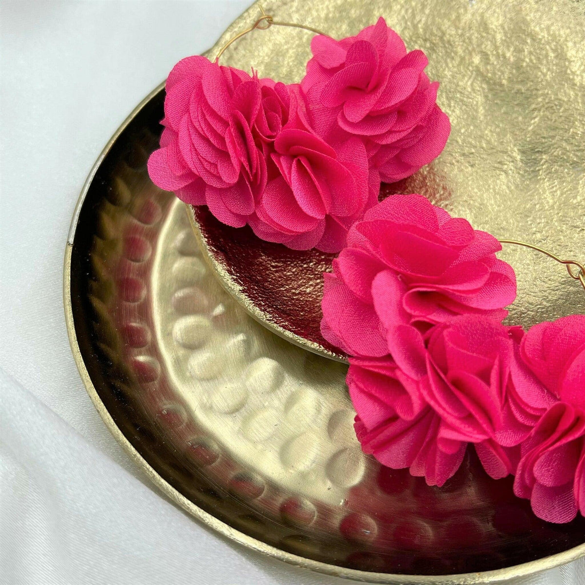 Korvakorut, Jasmine -kukkakorvakorut (pinkki)