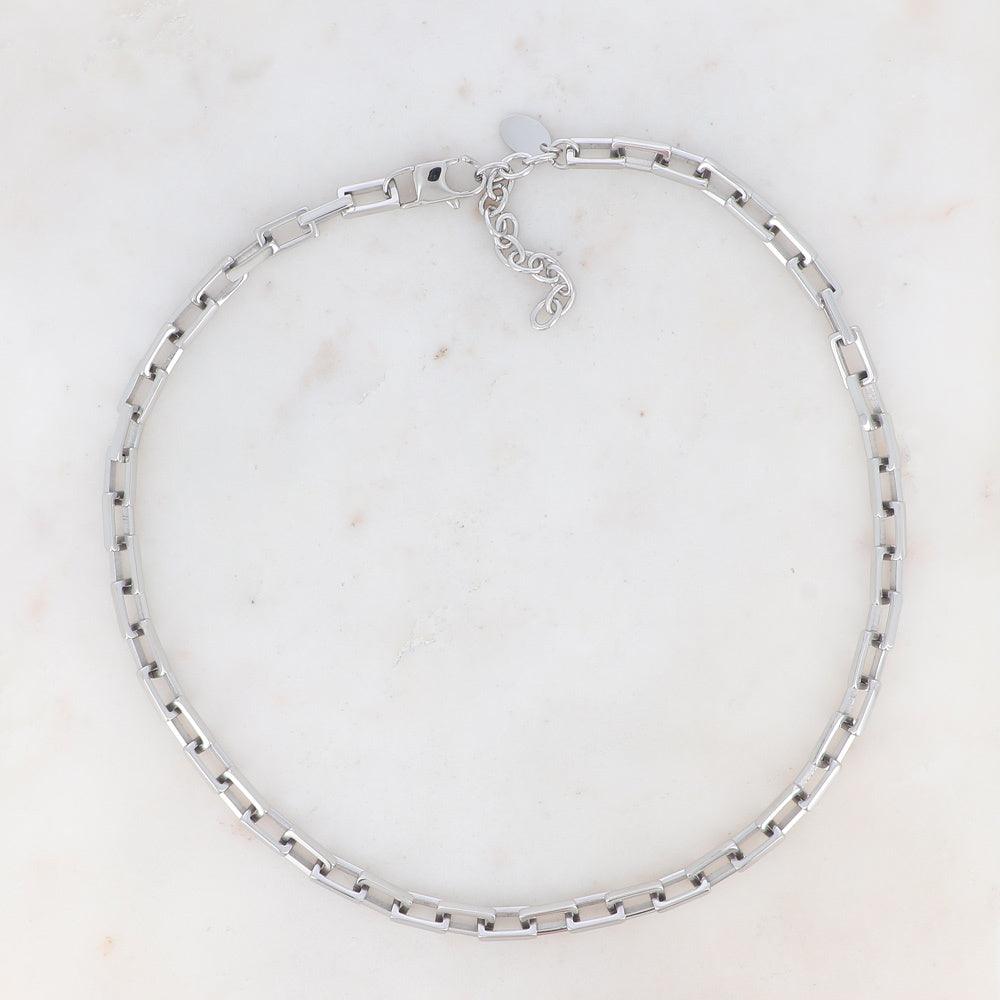 BOHM PARIS Stockholm|Collier Damien -kirurginteräsketju (hopea)