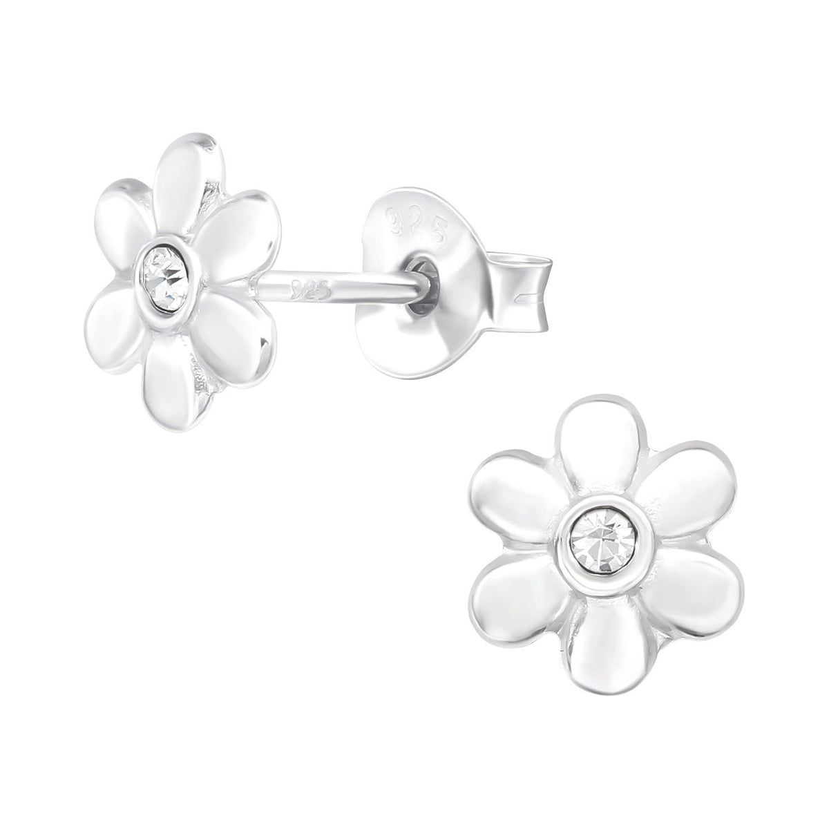 Lasten hopeanapit, Silver Flower -kukkakorvakorut