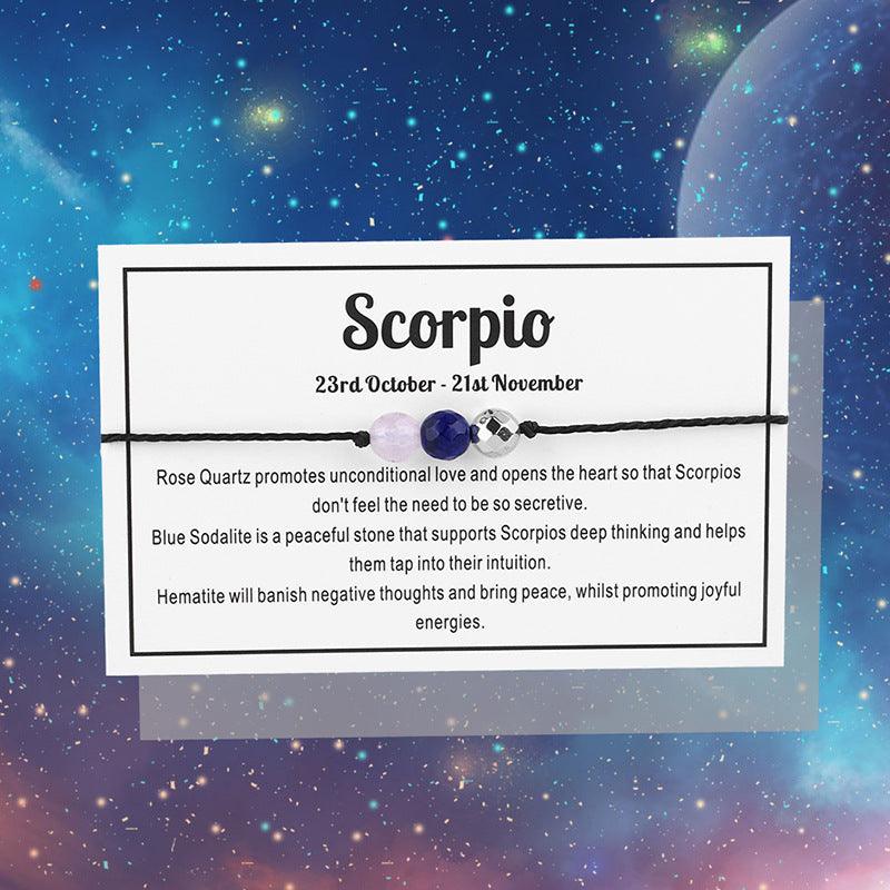 Rannekoru, Horoscope Bracelet -horoskooppikoru värillisillä kivillä