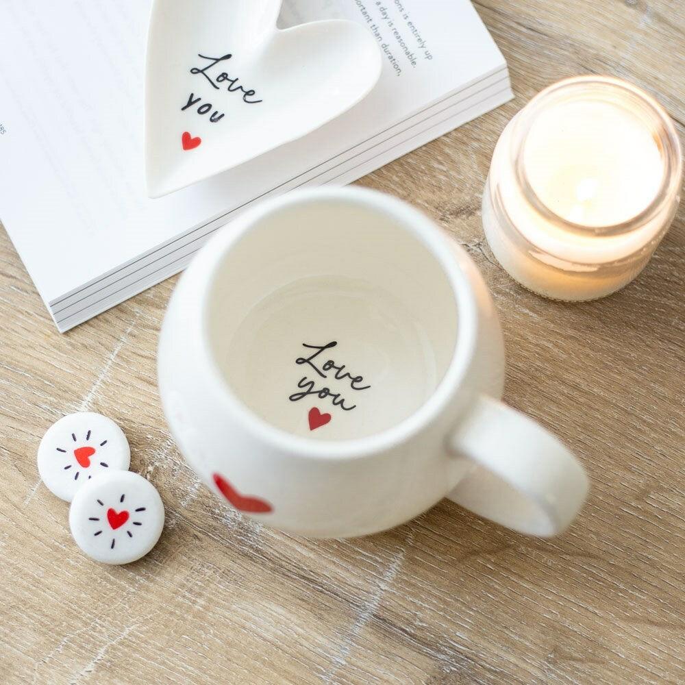 Muki, Love Heart Mug -sydänmuki piilotetulla viestillä
