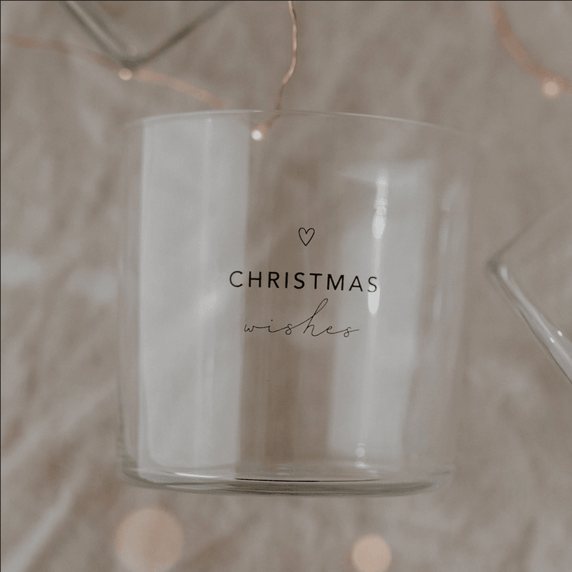 Kahden lasin setti, Mistletoe Kisses / Christmas Wishes -juomalasit