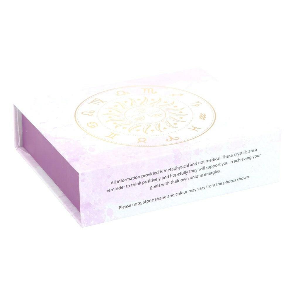Aquarius Crystal Tumblestone Set -vesimiehen luonnonkivi lahjapakkaus