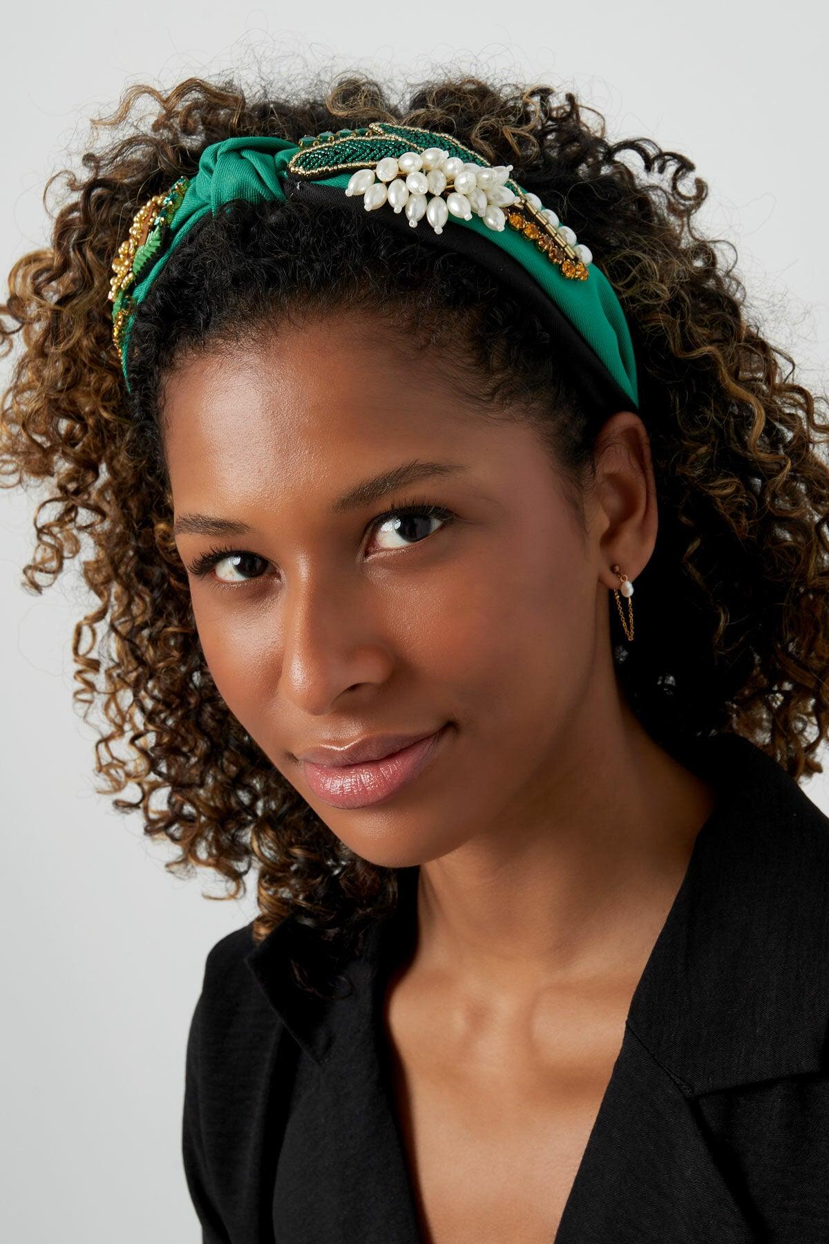 SUGAR SUGAR®, Spring Love Hairband - green headband with pearls