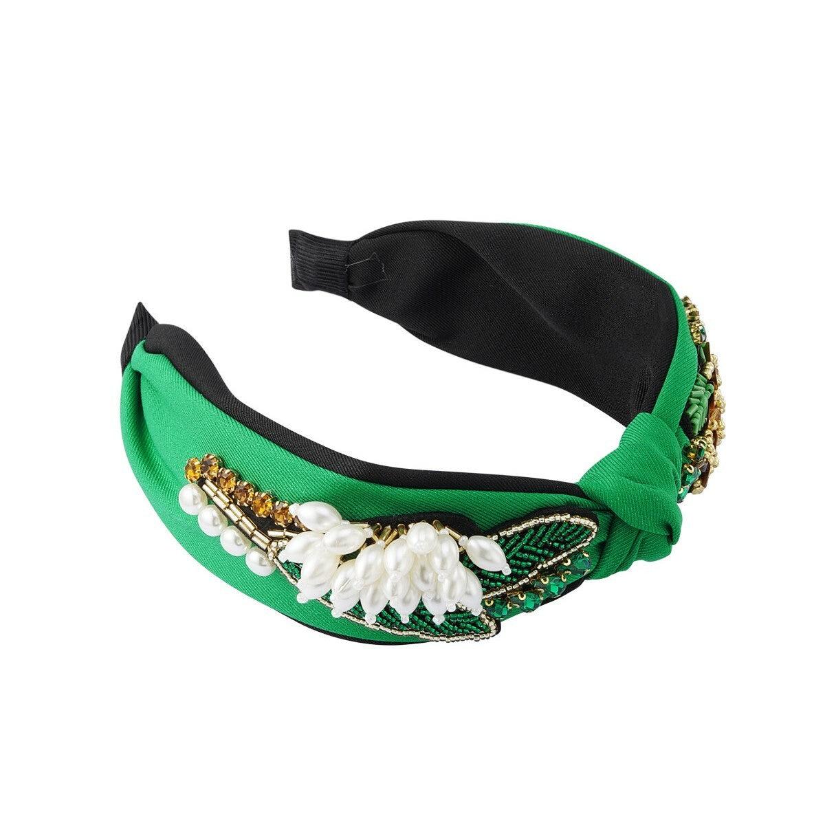 SUGAR SUGAR®, Spring Love Hairband - green headband with pearls