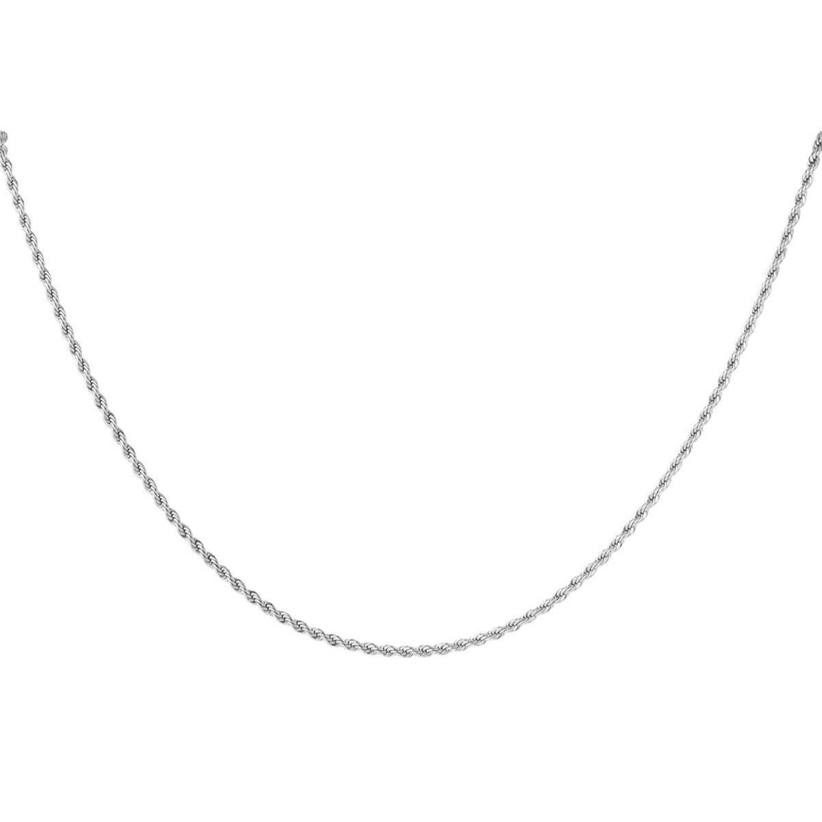 FRENCH RIVIERA | Alice spiral surgical steel necklace (silver)