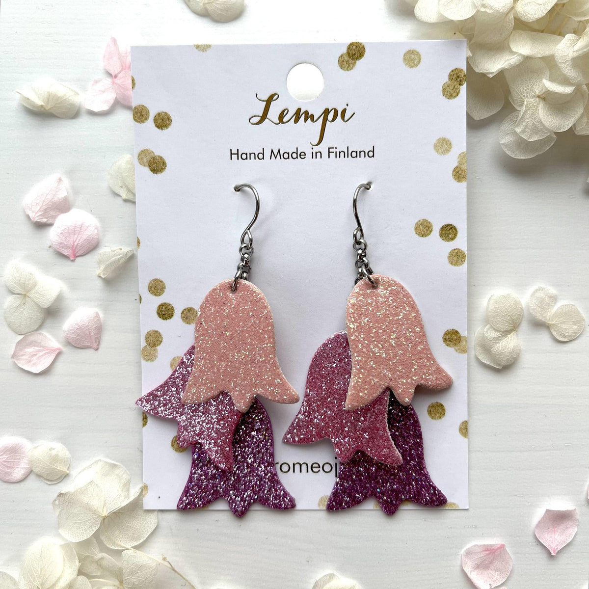 LEMPI®-korvakorut, Kesäniitty (vaaleanpunainen-pinkki-lila)