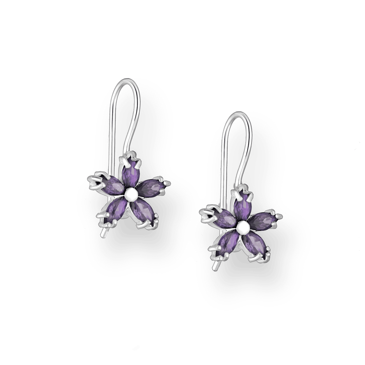 PREMIUM COLLECTION | Flora -violetit hopeakorvakorut kukkakoristein