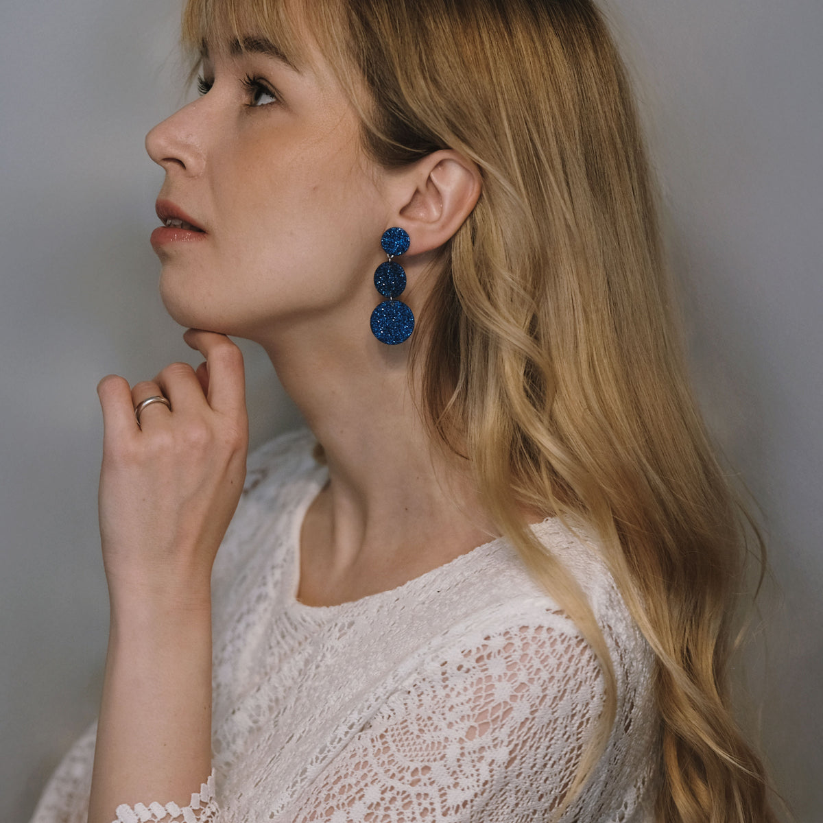 LEMPI®-korvakorut, Ilona (sininen kimalle)