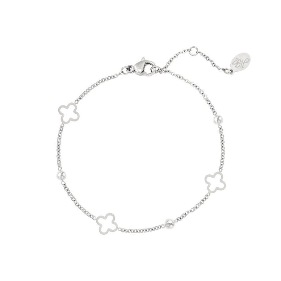 French Riviera | Belle Chance lucky clover surgical steel bracelet
