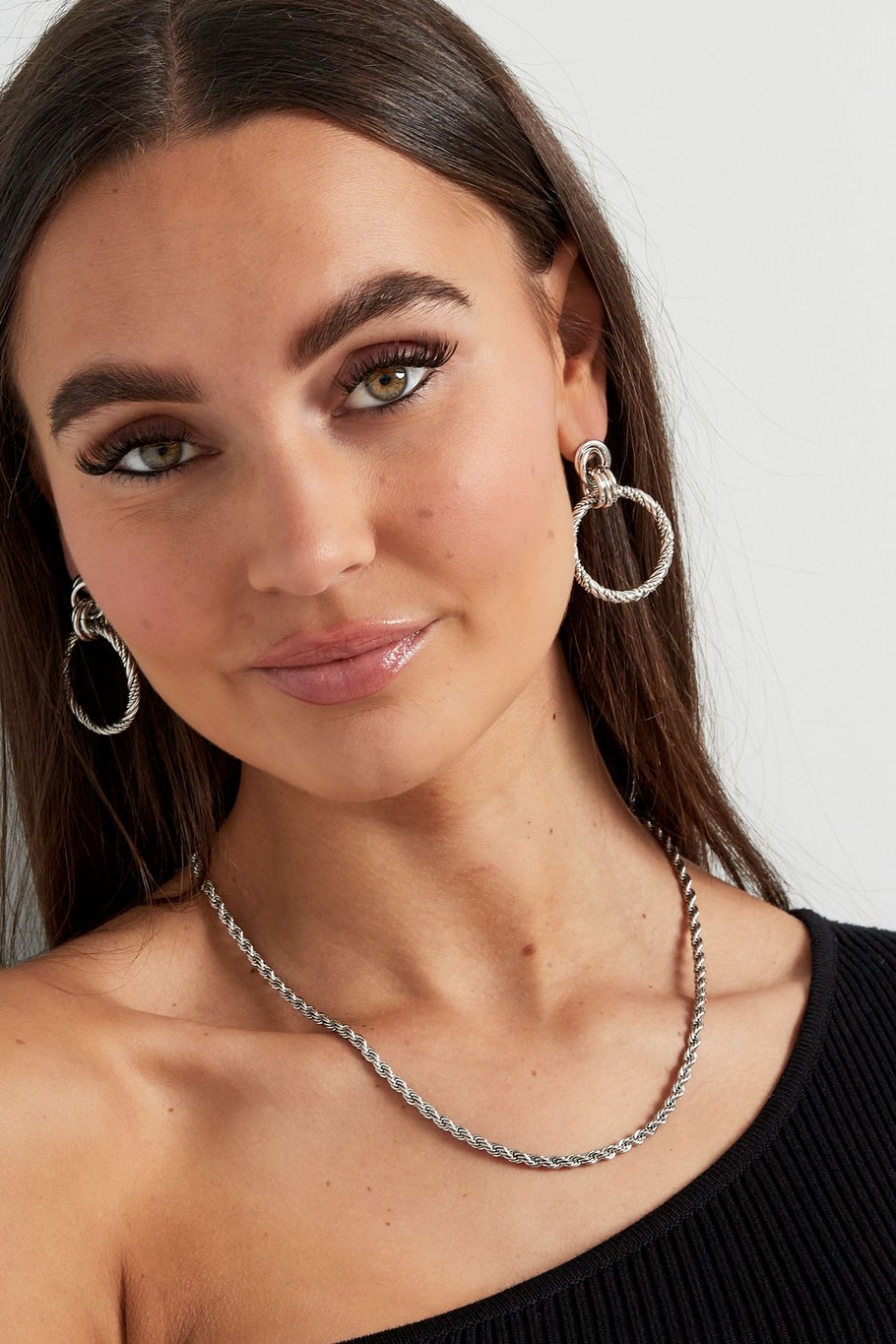 French Riviera | Nova Bold – twisted surgical steel necklace (silver)