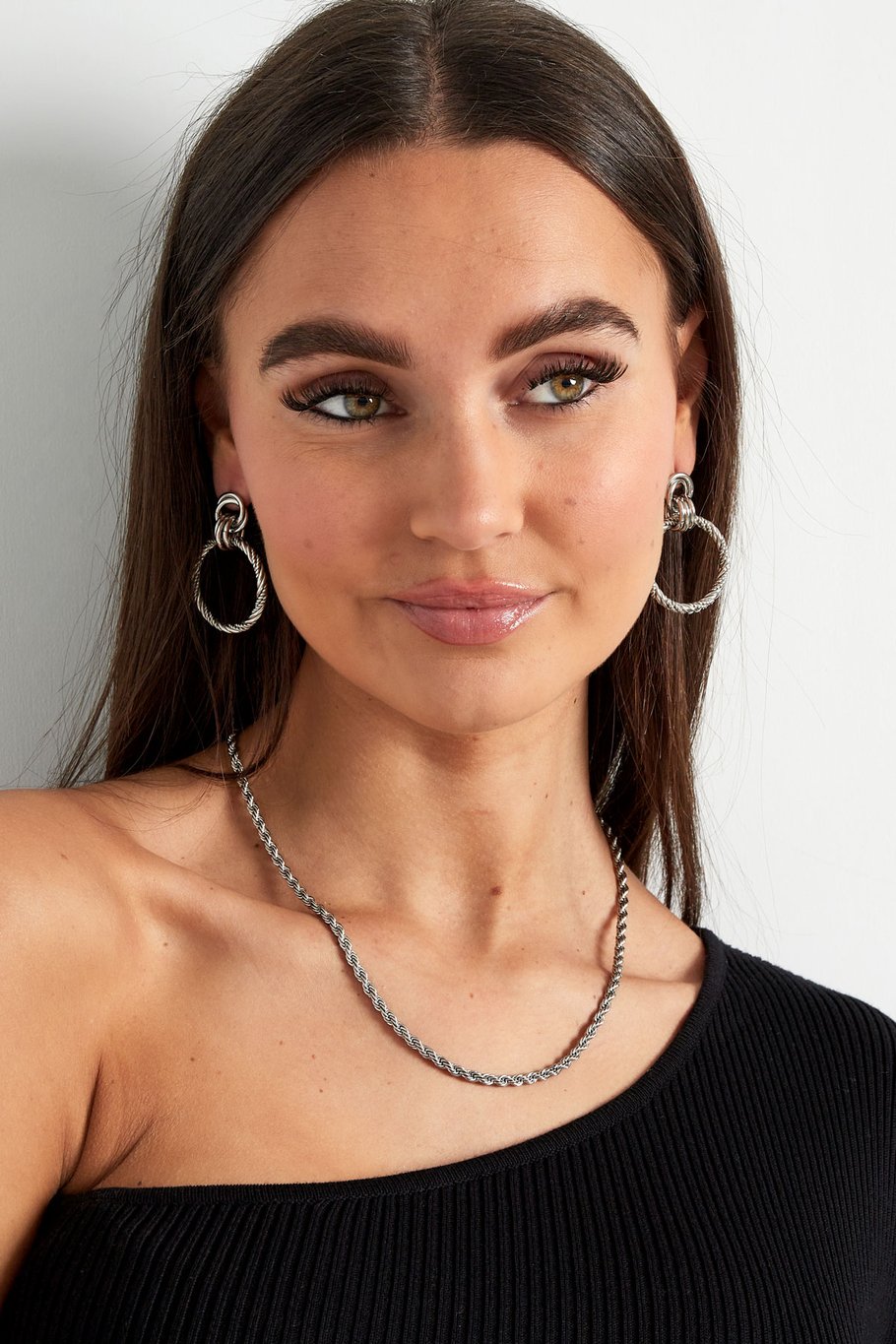 French Riviera | Nova Bold – twisted surgical steel necklace (silver)