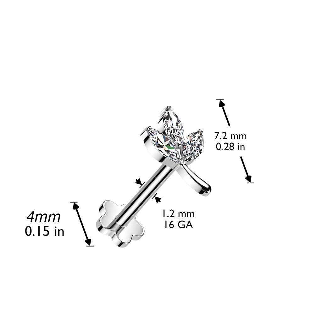 Titaanilabret 1,2mm, Aurora Vine – siro rustokoru (kulta, push in)