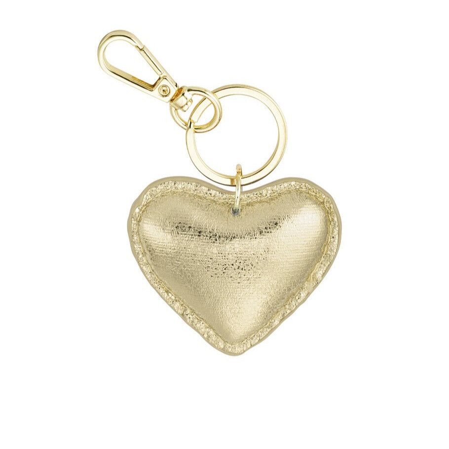 FRENCH RIVIERA | Golden Heart Charm –sydänriipus avaimiin tai laukkuun