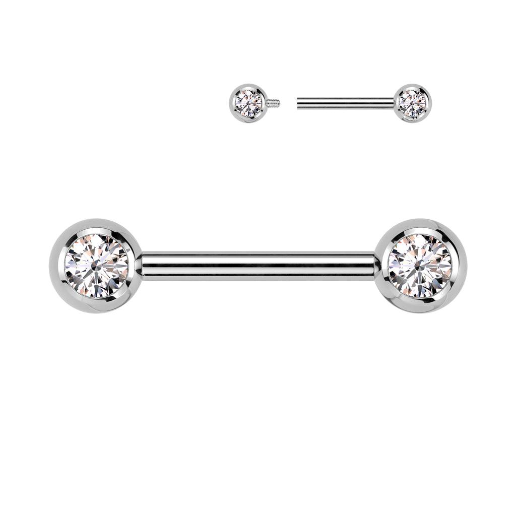 Nännikoru, Titanium Nipple Barbell -kirkas titaaninen nännitappi