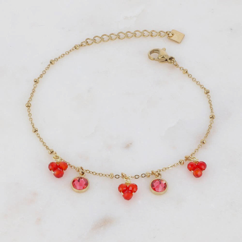 BOHM PARIS | Bracelet Jolie Baie – punertava karneolirannekoru