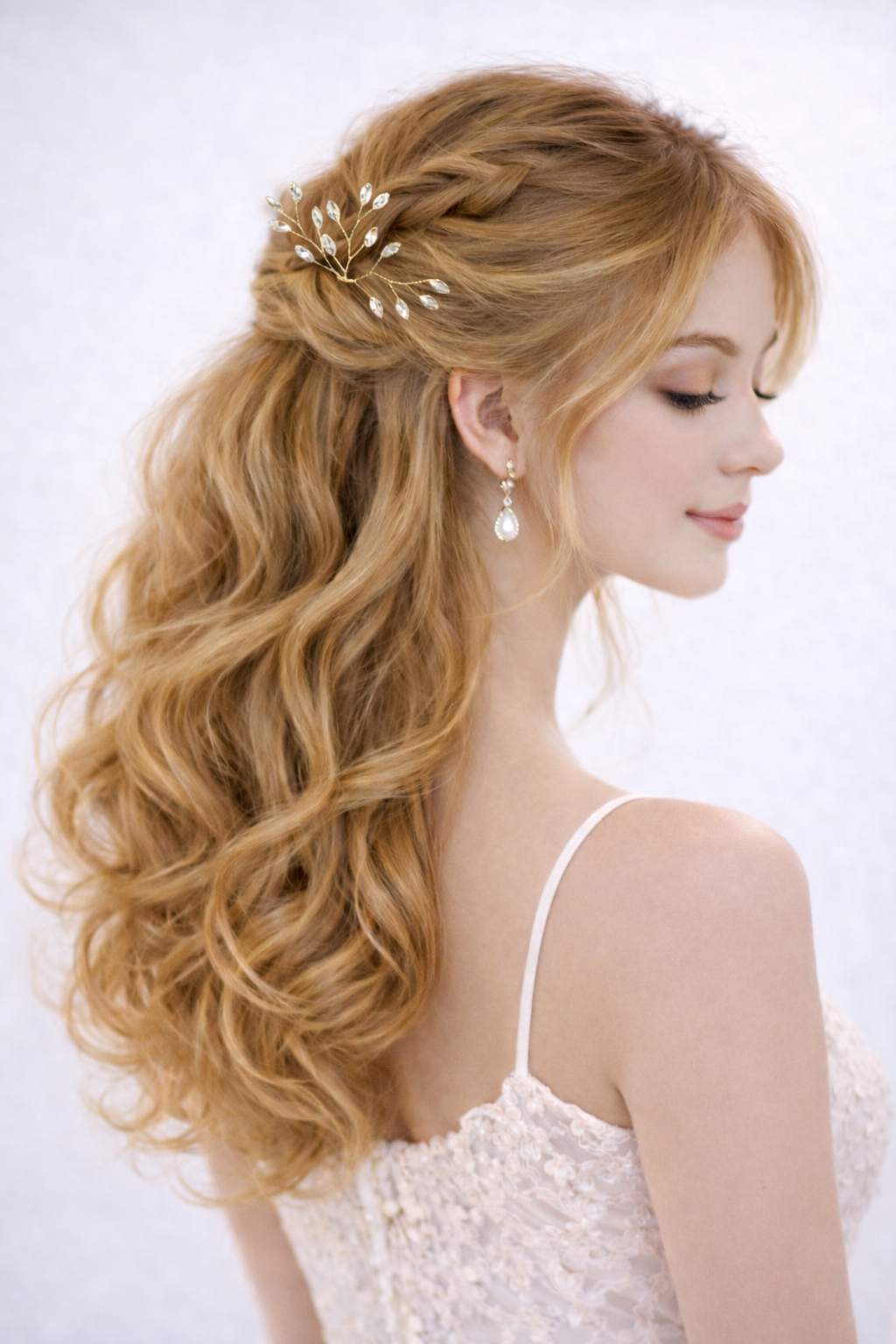 ROMANCE | Sylva – crystal-embellished hairpin (gold)