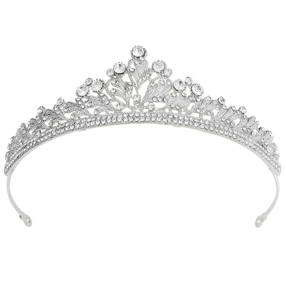 ROMANCE, Serafina -hopeanvärinen tiara kirkkailla kivillä